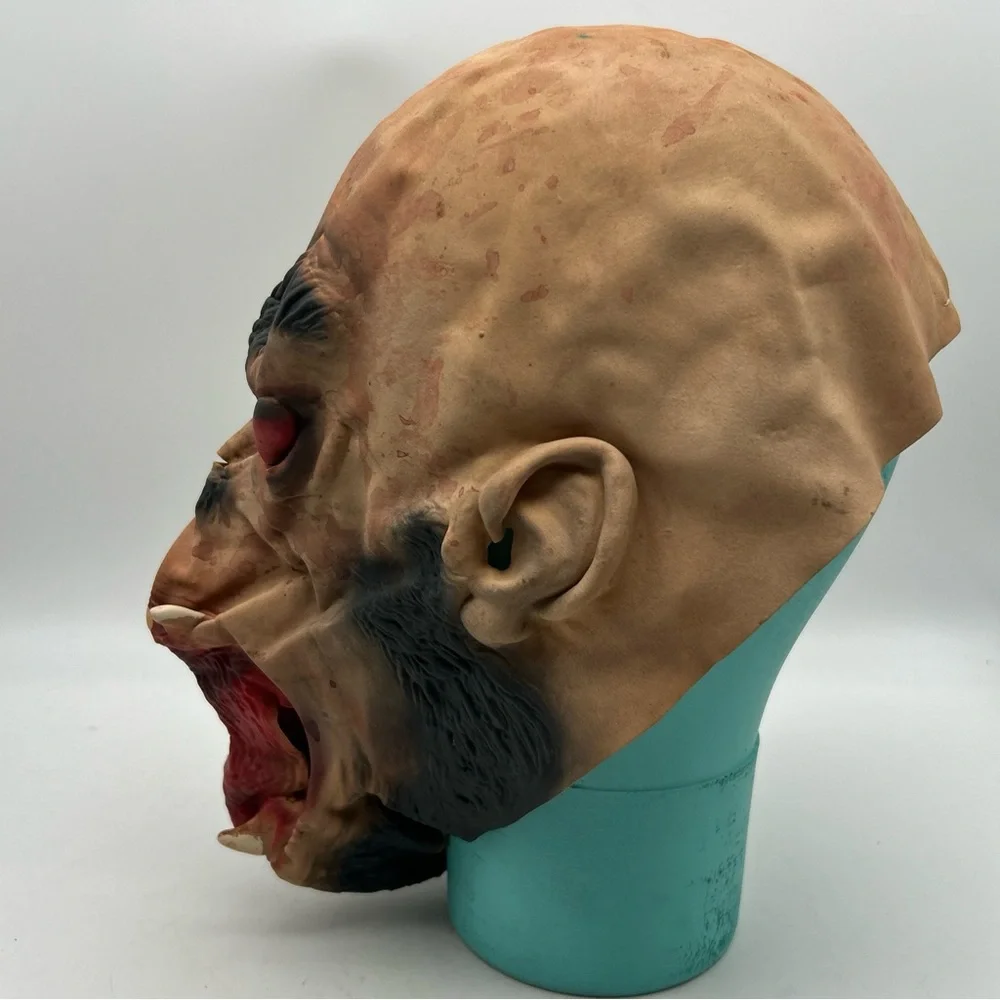 Vtg Latex Zombi/monster/gorrilla Man Halloween Costume Mask Cosplay Prop